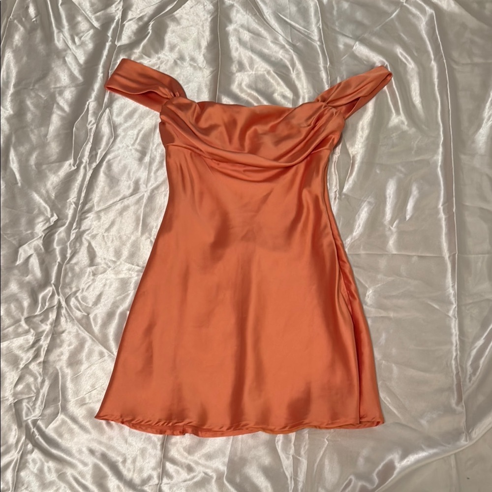 Princess Polly Orange Off-Shoulder Dress